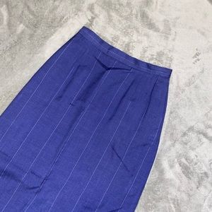 CHRISTIAN DIOR BLUE PENCIL SKIRT